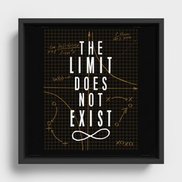 The Limit Does Not Exist Framed Canvas