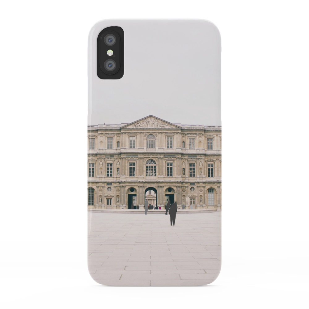 Sometimes People Annoy Me Feat. Louvre Courtyard, Paris Phone Case by goldensabine