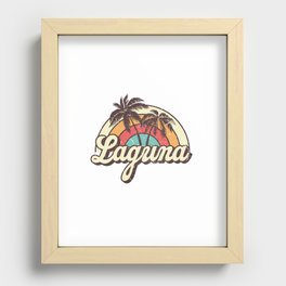 Laguna beach city Recessed Framed Print