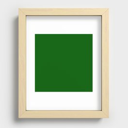 Monochrom green 0-85-0 Recessed Framed Print