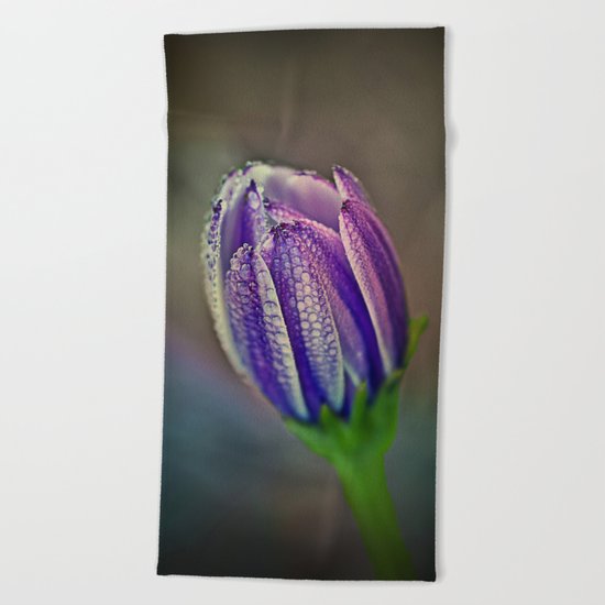 Blossom Violet Beach Towel
