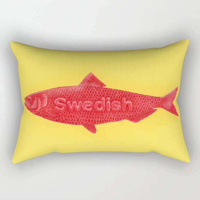 Swedish Fish Rectangular Pillow