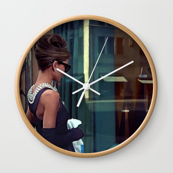 Audrey Hepburn #2 @ Breakfast at Tiffany’s Wall Clock