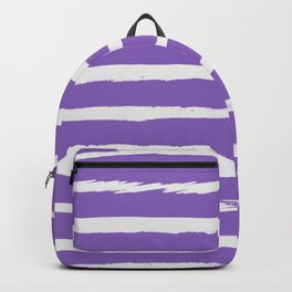 Irregular Hand Painted Stripes Purple Backpack