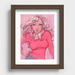 Hello Blondie! Recessed Framed Print