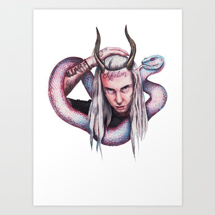 Ghostemane Art Print By Mary Wine Society6
