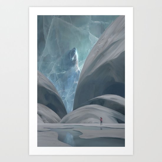 Bear hunting Art Print