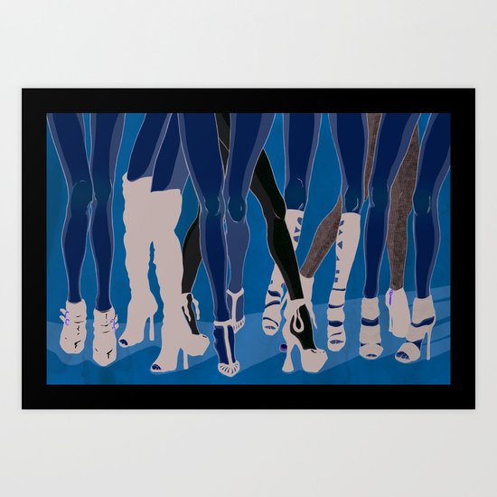 Z!NK Magazine: What is it about women in heels? Art Print