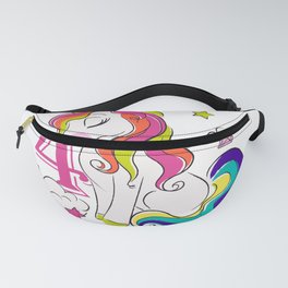 4 Years Old Princess Unicorn Flossing Awesome Appearance Fanny Pack