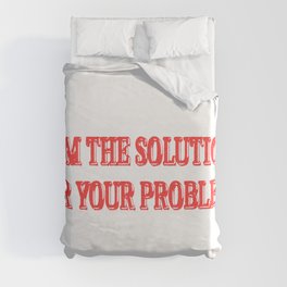 Cute Artwork Design About "I AM THE SOLUTION" Buy Now Duvet Cover