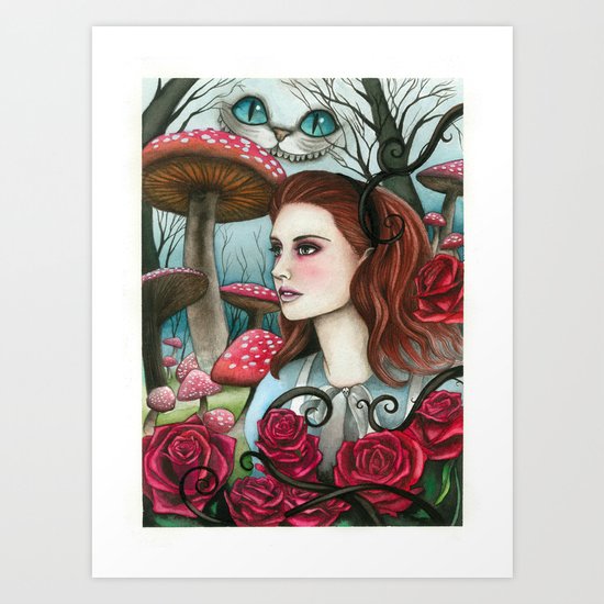 Alice in W-land Art Print
