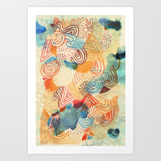 I dream in colors Art Print