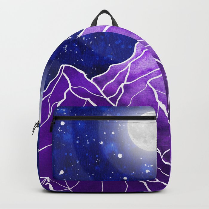 Violet mountain tops Backpack