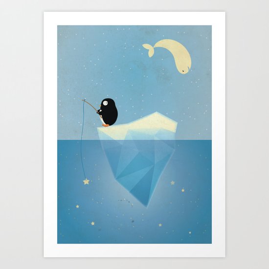 FISHER OF STARS Art Print