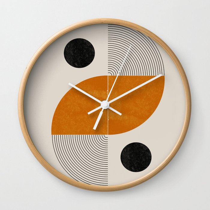 Abstract Geometric Shapes Wall Clock