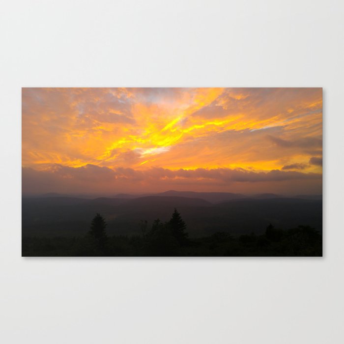 WV sunrise Canvas Print