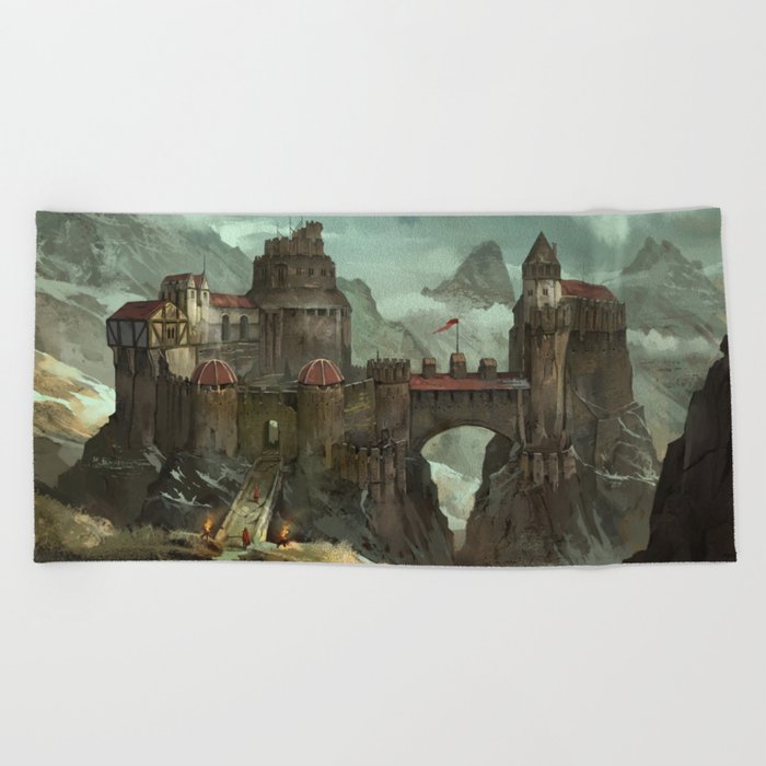 Chilly Castle over Yonder Beach Towel