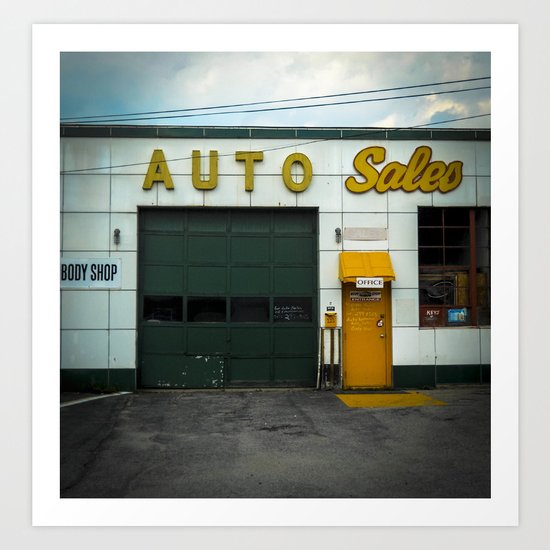 Yesteryear In a Small Town Art Print