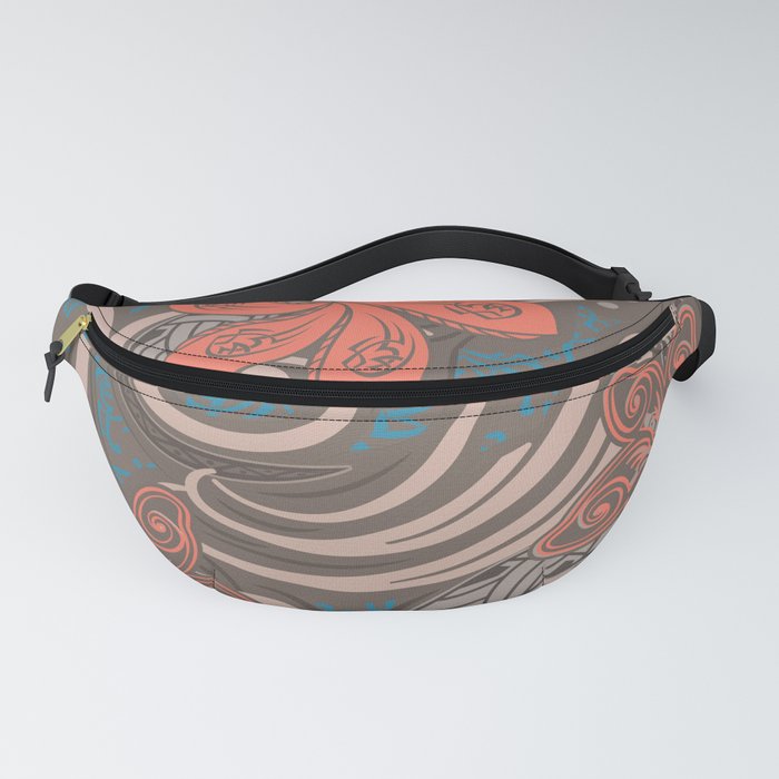 Polynesian Coral Tribal Theads Fanny Pack