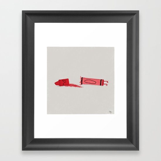 Color it Dead Framed Art Print