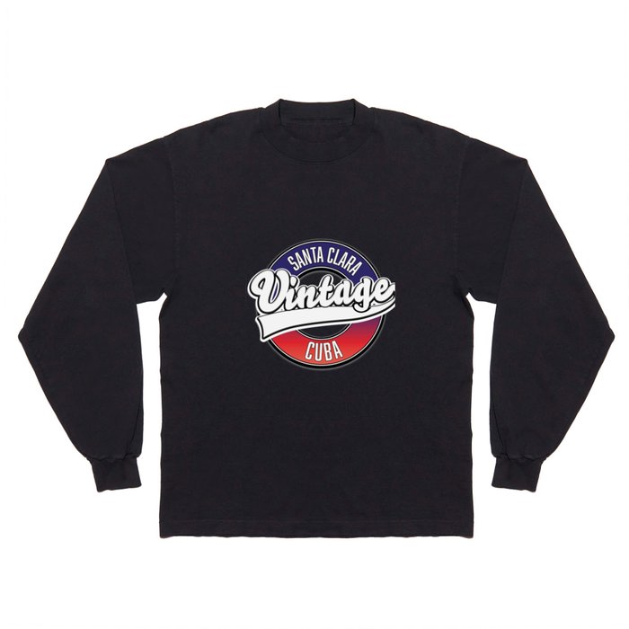 Santa Clara cuba vintage logo. Long Sleeve T Shirt