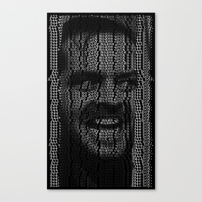 Jack Torrance and the shinning dull boy Canvas Print
