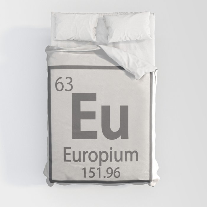 Europium - European Science Periodic Table Duvet Cover