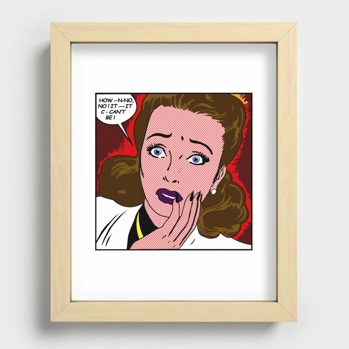 No It Can't Be Recessed Framed Print
