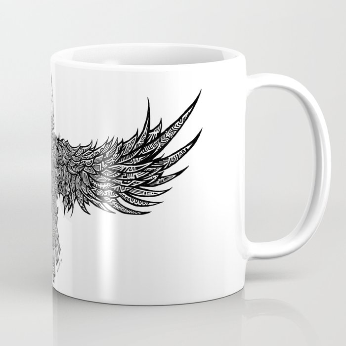 Ghost Raven Coffee Mug