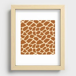 Giraffe Skin Print Recessed Framed Print