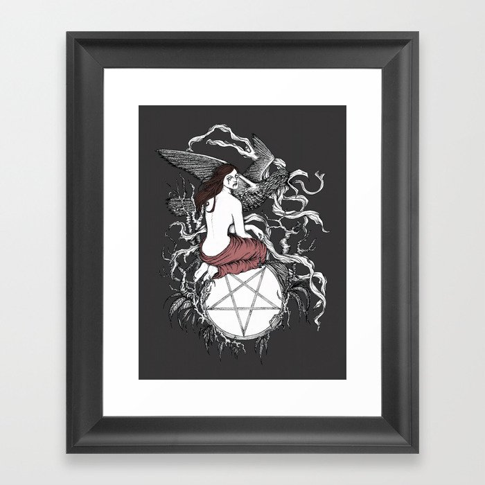 Satan Girl Framed Art Print