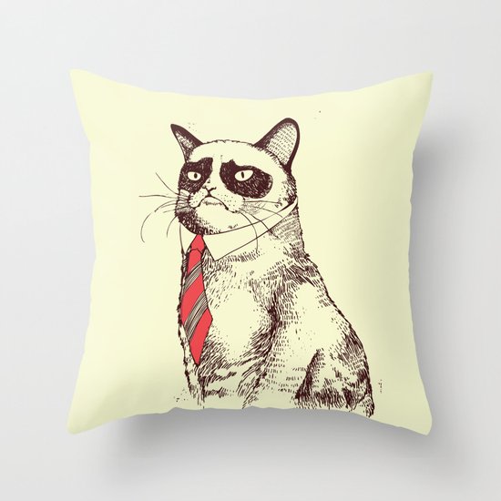 OH NO! Monday Again! Throw Pillow