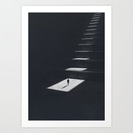 The only way is up Art Print