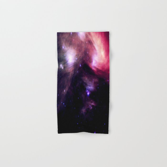Galaxy : Pleiades Star Cluster nebUlA Purple Pink Hand & Bath Towel
