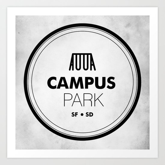 Campus Park Art Print