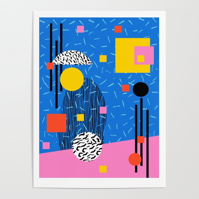 Crank - 80s retro throwback minimal abstract painting