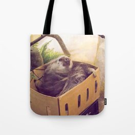 Sloth in a Box Tote Bag