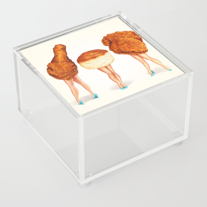 Two Piece & a Biscuit Pin-Ups Acrylic Box