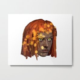 Leeloo Metal Print | Character, Digitalart, Fifhelement, Leeloo, Orange, Digital, Portrait, Thefifthelement, Movie, Painting 