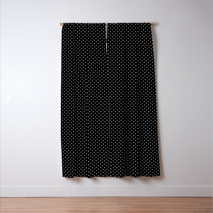 Black And White Polka Dot 2 Blackout Curtain By Decoli Society6