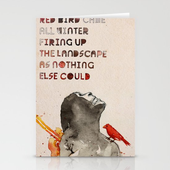 Red Bird Stationery Cards
