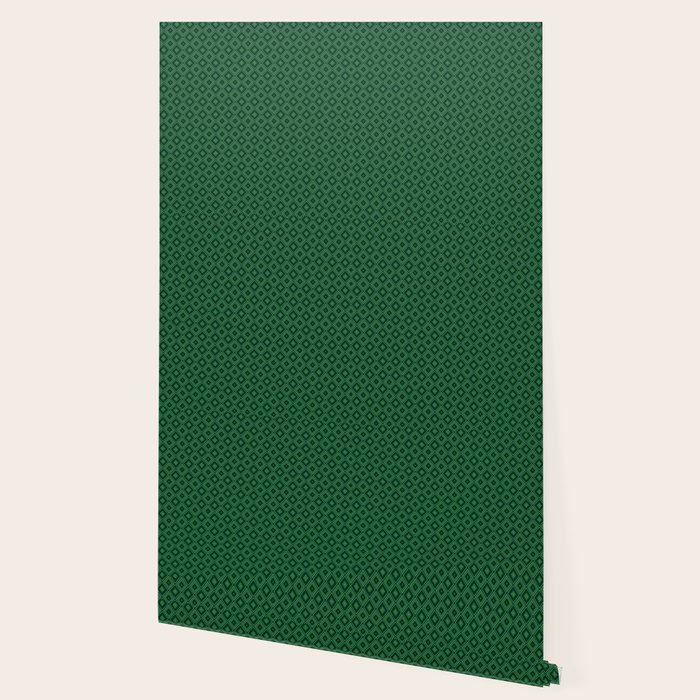 Emerald Green Diamond Pattern Wallpaper by artaddiction45 ...