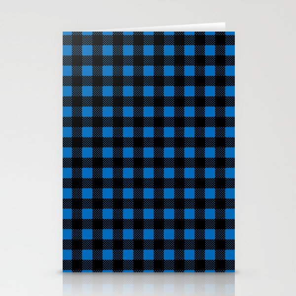 Blue Gingham - 25 Stationery Cards