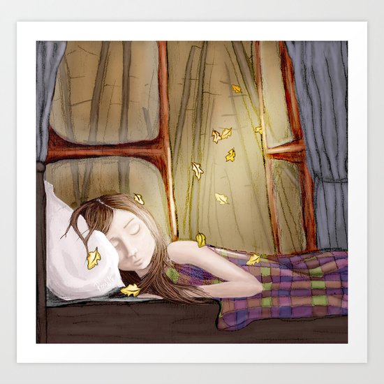 I wish it would rain autumn again Art Print