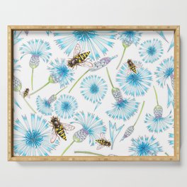 Cornflower & Hover Flies Serving Tray