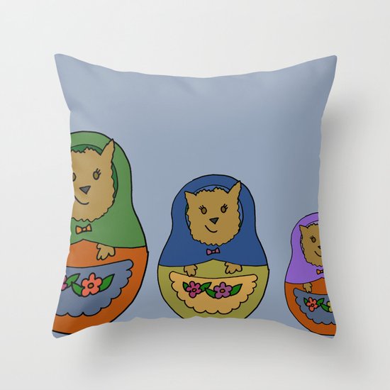 Piptroyshkas Throw Pillow