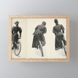 Art from Bicycling for Ladies (1896) Framed Mini Art Print