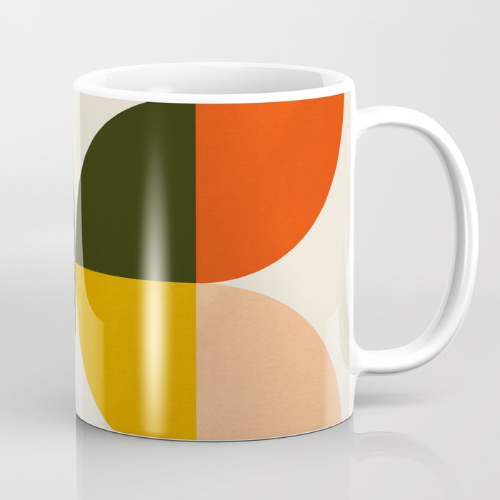 Mid Century Modern Geometric Flower 85 Coffee Mug