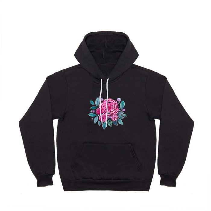 Spring roses bouquet - pink  Hoody