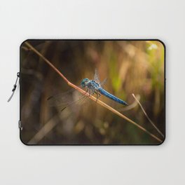 Perched Blue Dragonfly Laptop Sleeve